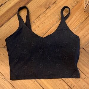 Lululemon Logo crop sports bra